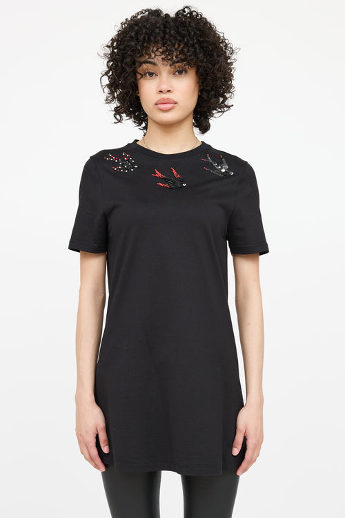 Alexander McQueen Embroidered Tunic Top