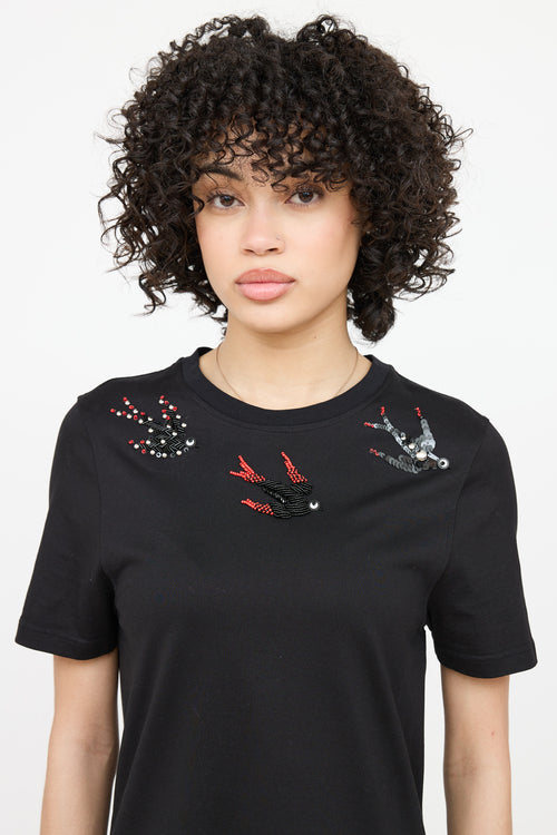 Alexander McQueen Embroidered Tunic Top