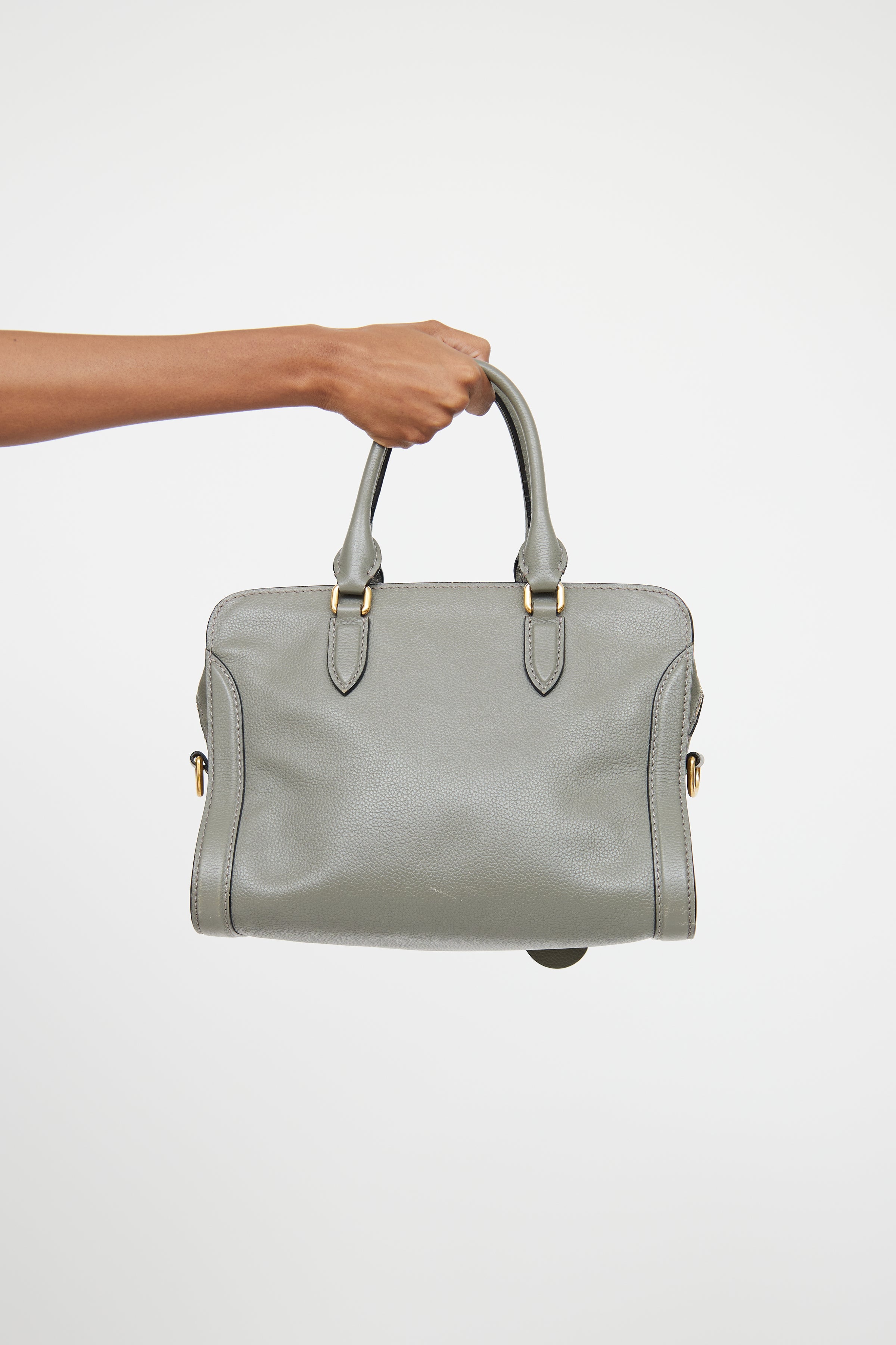 McQueen // Grey Skull Padlock Bag – VSP Consignment