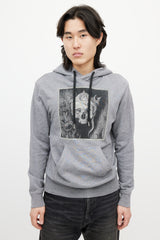Alexander McQueen Grey & Multicolour Skull Hoodie