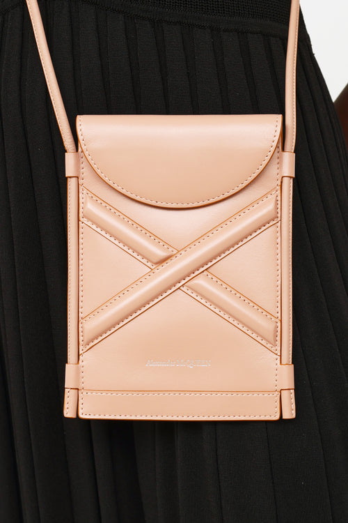 Alexander McQueen Pink Leather Crossbody Bag