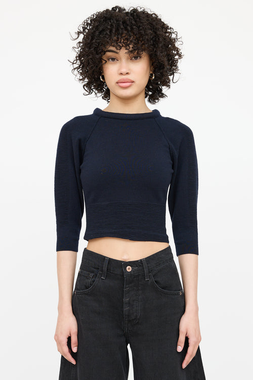 Alexander McQueen Knit Cropped Sweater