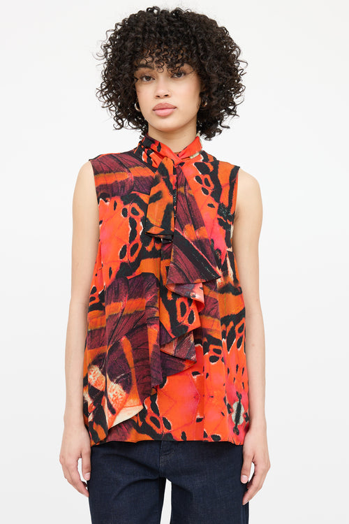 Alexander McQueen Silk Sleeveless Blouse
