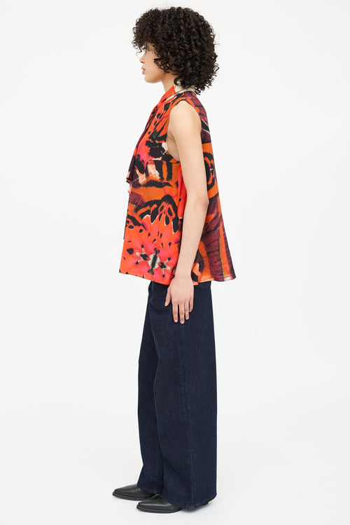 Alexander McQueen Silk Sleeveless Blouse