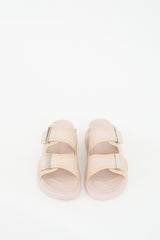 Alexander McQueen Pink & Beige Rubber Slide