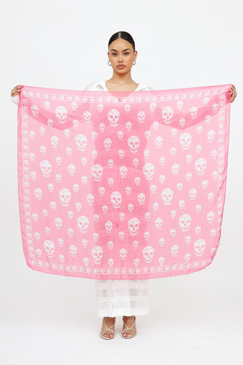 McQueen Silk Skull Scarf
