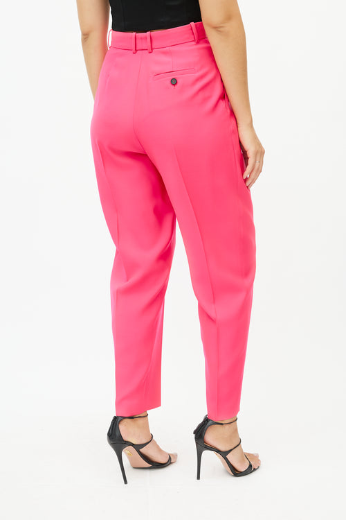 Alexander McQueen Pink Wool Two Piece Suit