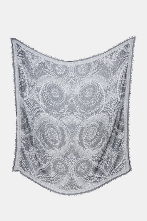 McQueen Cashmere Skull Scarf