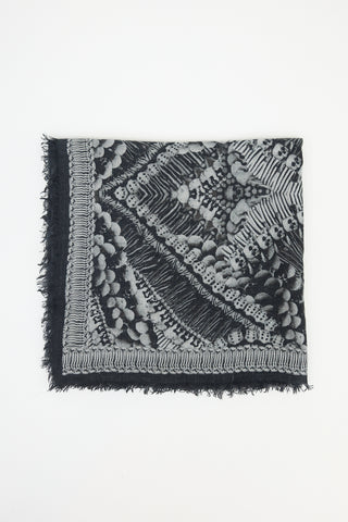 McQueen Cashmere Skull Scarf