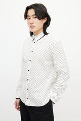 Alexander McQueen White & Black Skull Shirt