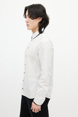 Alexander McQueen White & Black Skull Shirt