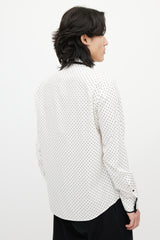 Alexander McQueen White & Black Skull Shirt