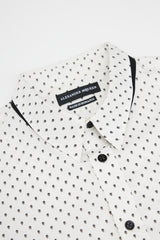 Alexander McQueen White & Black Skull Shirt