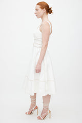 Alexander McQueen White Denim 50s Dress