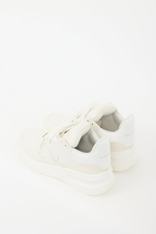 Alexander McQueen White Leather Oversized Sneaker