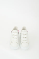 Alexander McQueen White & Pink Leather Oversized Sneaker
