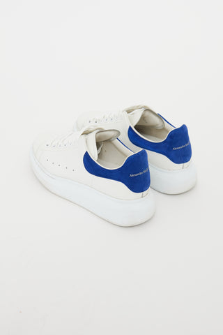 Alexander McQueen White & Blue Larry Sneaker