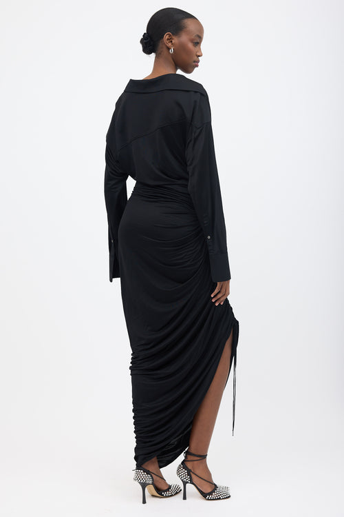 Alexander Wang Asymmetric Cowl Neck Dress