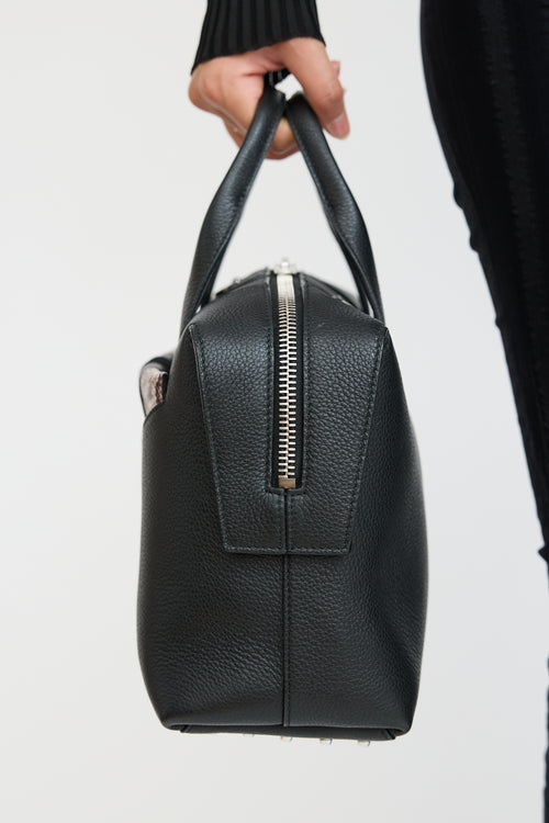 Alexander Wang Black & Beige Leather Rogue Bag