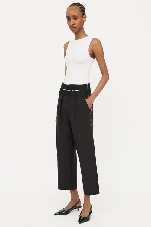Alexander Wang Logo Cropped Pant