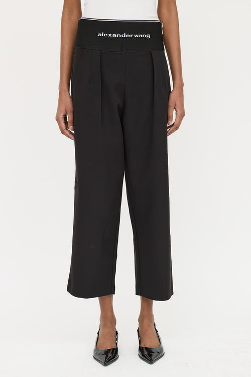 Alexander Wang Logo Cropped Pant