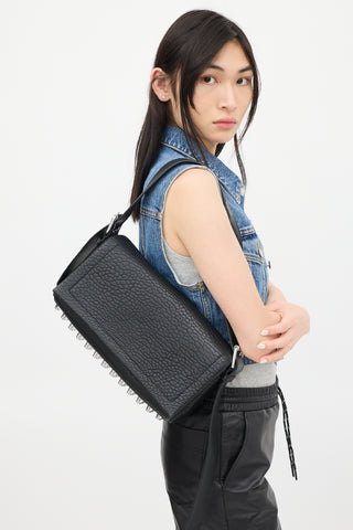 Alexander Wang Black Leather Rico Flap Bag