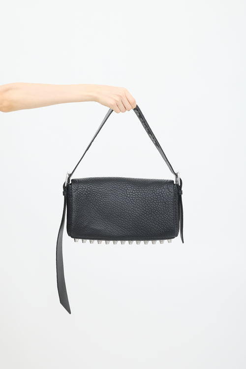 Alexander Wang Black Leather Rico Flap Bag