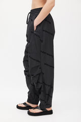 Alexander Wang Black Logo Shell Track Pants