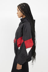 Alexander Wang Black & Multi Padded Half Zip Jacket