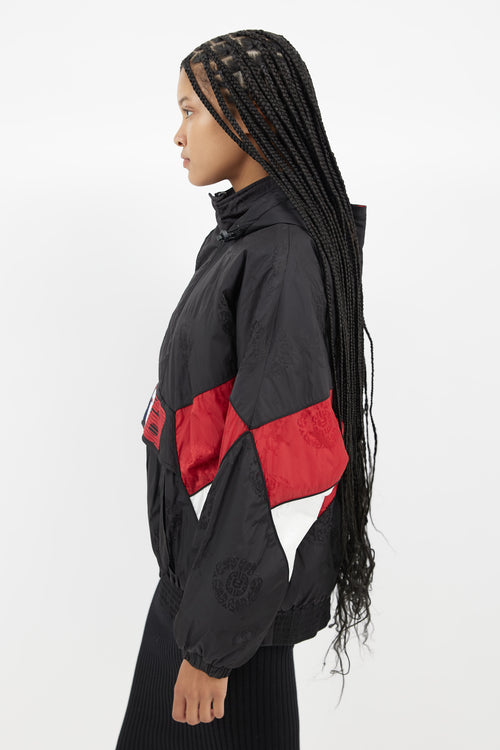 Alexander Wang Black & Multi Padded Half Zip Jacket