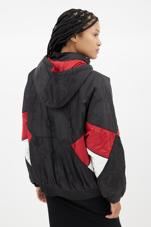 Alexander Wang Black & Multi Padded Half Zip Jacket