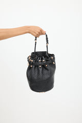 Alexander Wang Black & Pink Leather Rocco Bucket Bag
