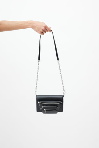 Alexander Wang Black & Silver Attica Bag