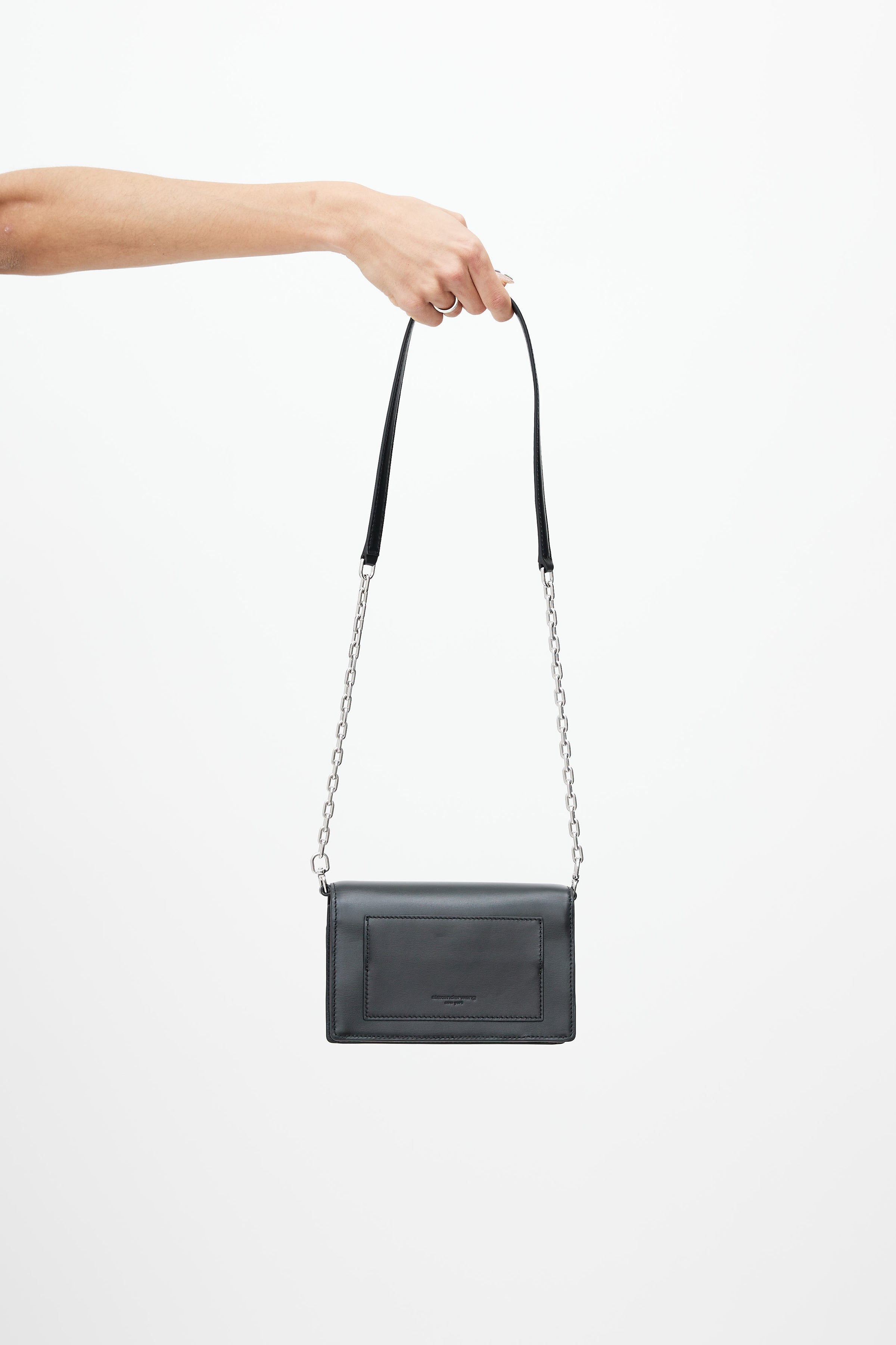 alexander wang mini attica leather crossbody backpack color Alexander Wang // Black & Silver Attica Bag – VSP Consignment