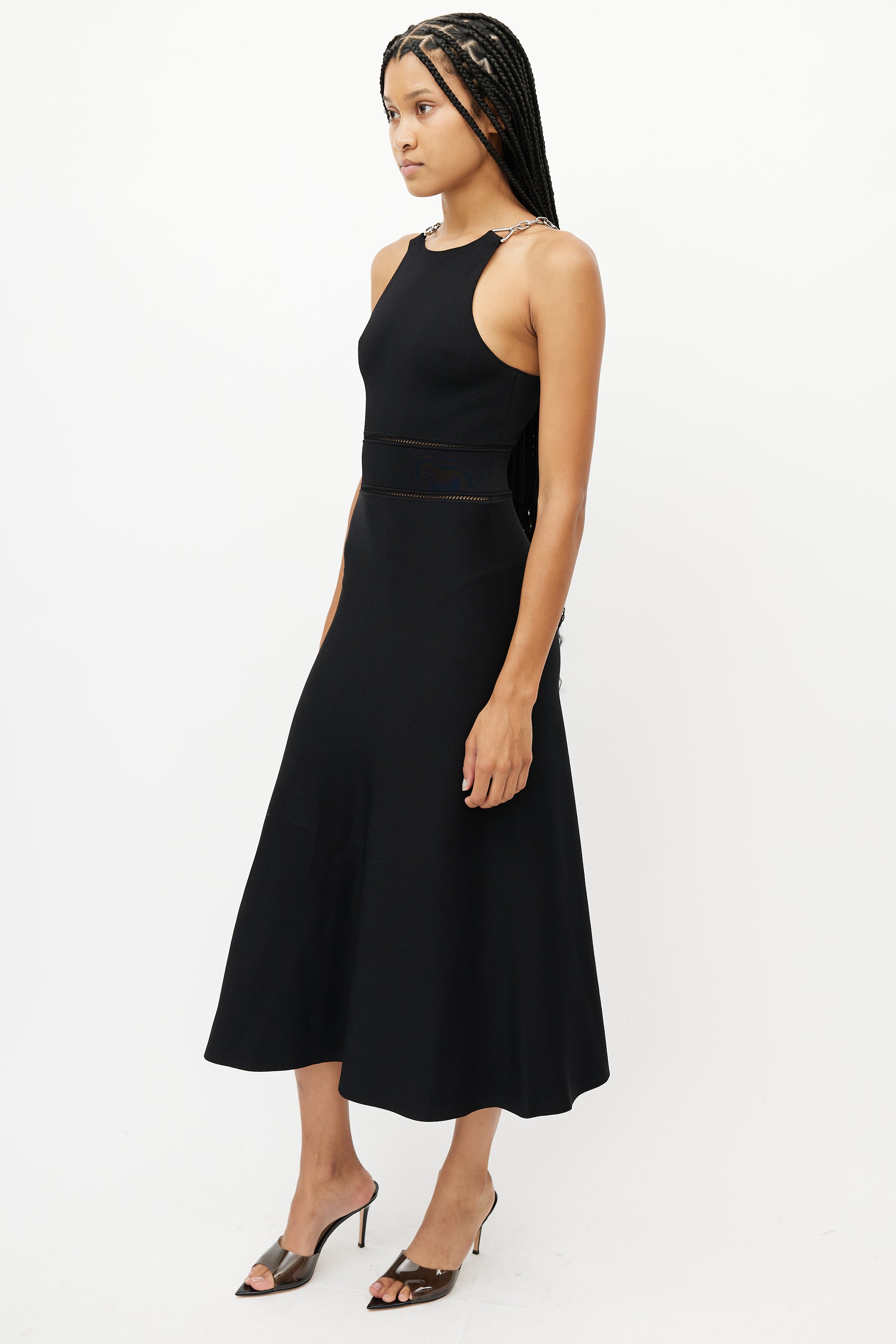 Black Silver Chain Dress