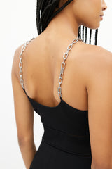 Alexander Wang Black & Silver Chain Dress