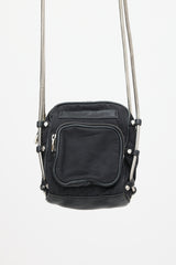 Alexander Wang Black & Silver Nylon Brenda Bag