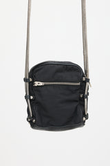 Alexander Wang Black & Silver Nylon Brenda Bag