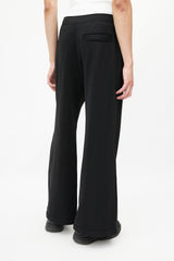 Alexander Wang Black & Silver Snap Trouser