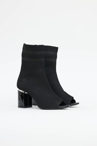 Alexander Wang Peep Toe Sock Boot