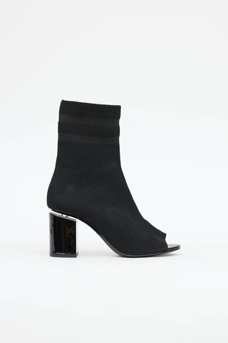 Alexander Wang Peep Toe Sock Boot