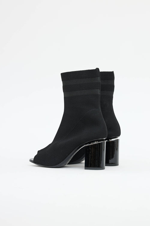 Alexander Wang Peep Toe Sock Boot