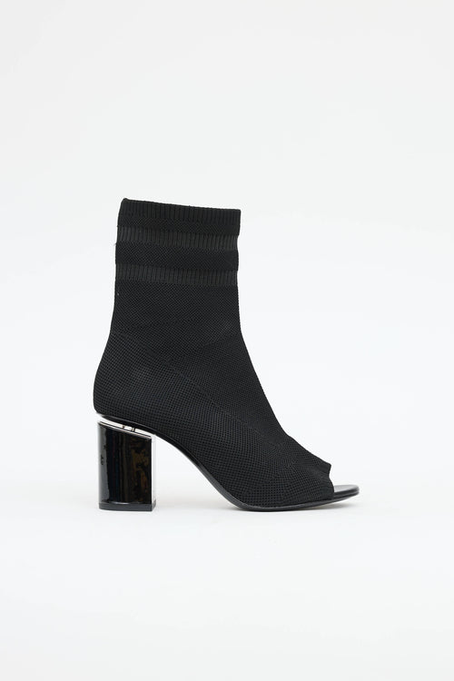 Alexander Wang Peep Toe Sock Boot