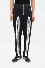 Alexander Wang Black & White Mesh Lace Trouser