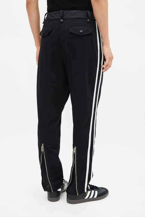 Alexander Wang Black & White Mesh Lace Trouser