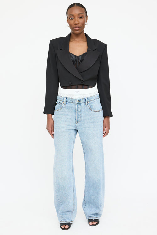 Frame Wool Cropped Blazer