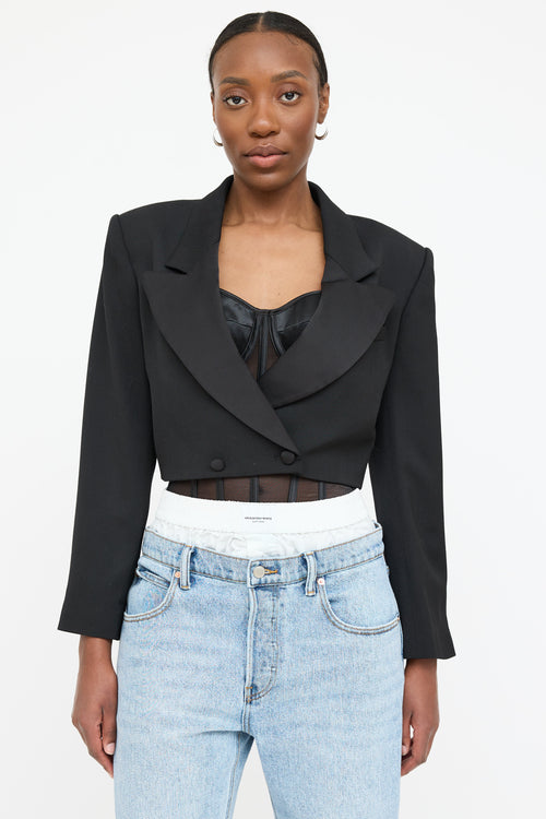 Frame Wool Cropped Blazer