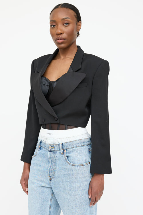 Frame Wool Cropped Blazer