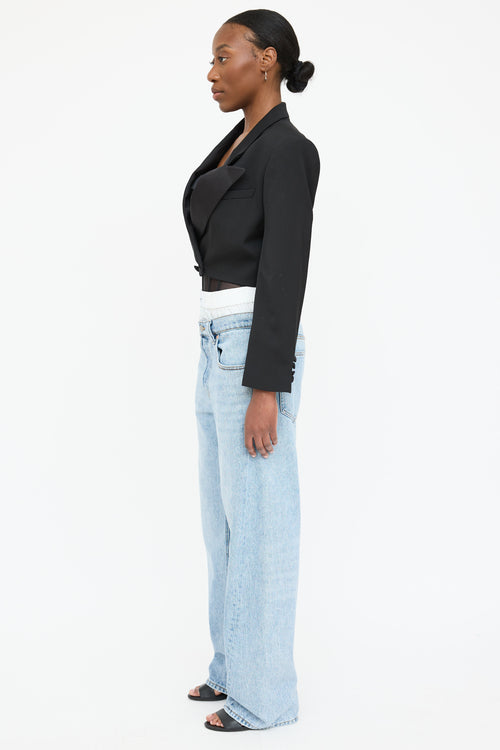 Frame Wool Cropped Blazer