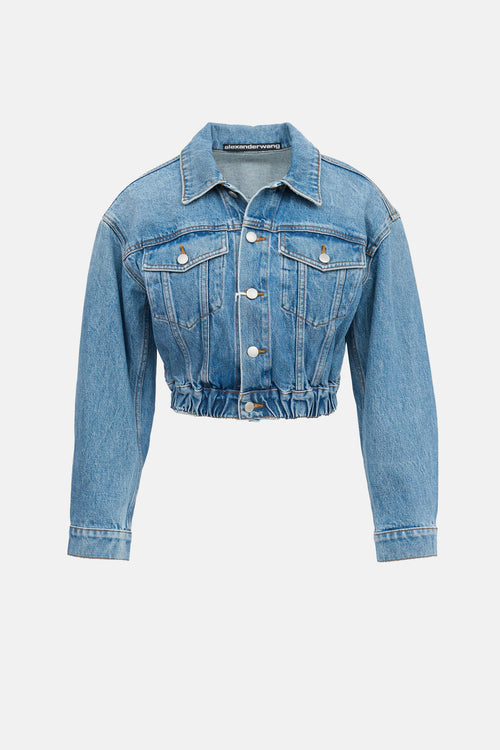 Alexander Wang Cropped Denim Jacket